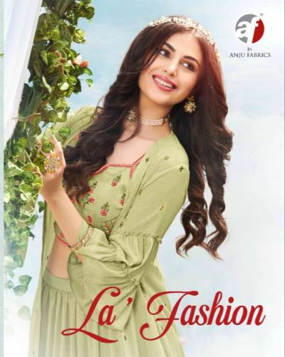 La Fashion By Anju Fabric Designer Partywear Indo Western Collection